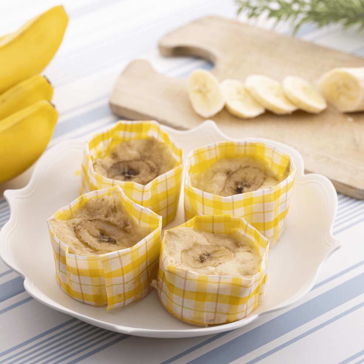 バナナ蒸しパン